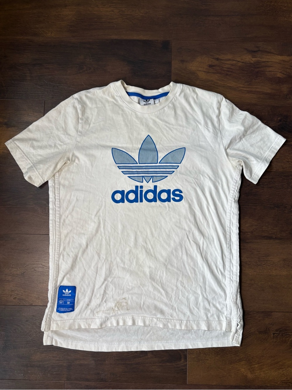 Adidas Originals Trefoil Tee Men's Large White Blue SS2020